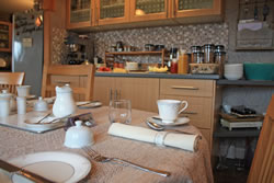 The breakfast table in Asgard in Stromness, Orkney